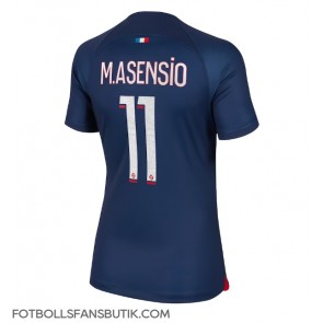 Paris Saint-Germain Marco Asensio #11 Replika Hemmatröja Damer 2023-24 Kortärmad